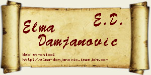 Elma Damjanović vizit kartica